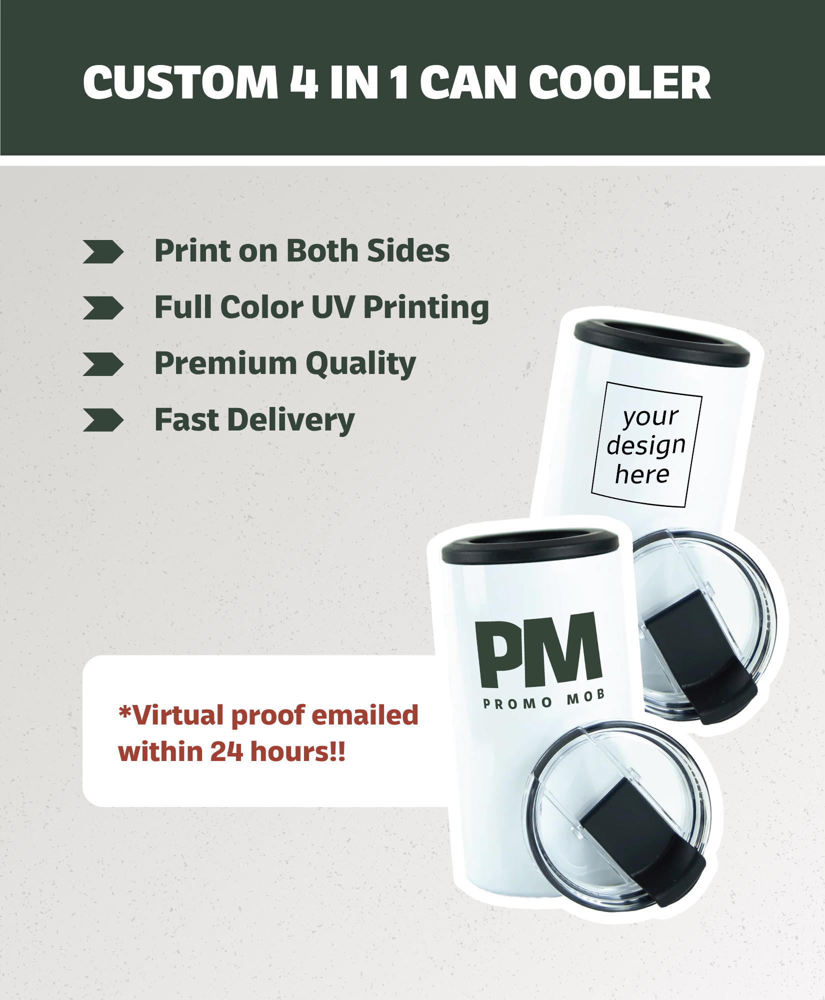 Custom 4-in-1 Can Cooler