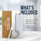 Custom 20oz Powder Coated Skinny Tumbler