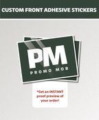 Front Adhesive Stickers