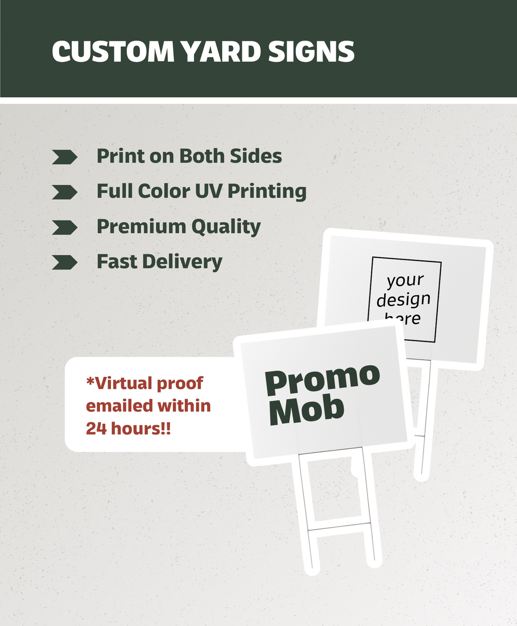 Custom Yard Signs (Includes Stakes)