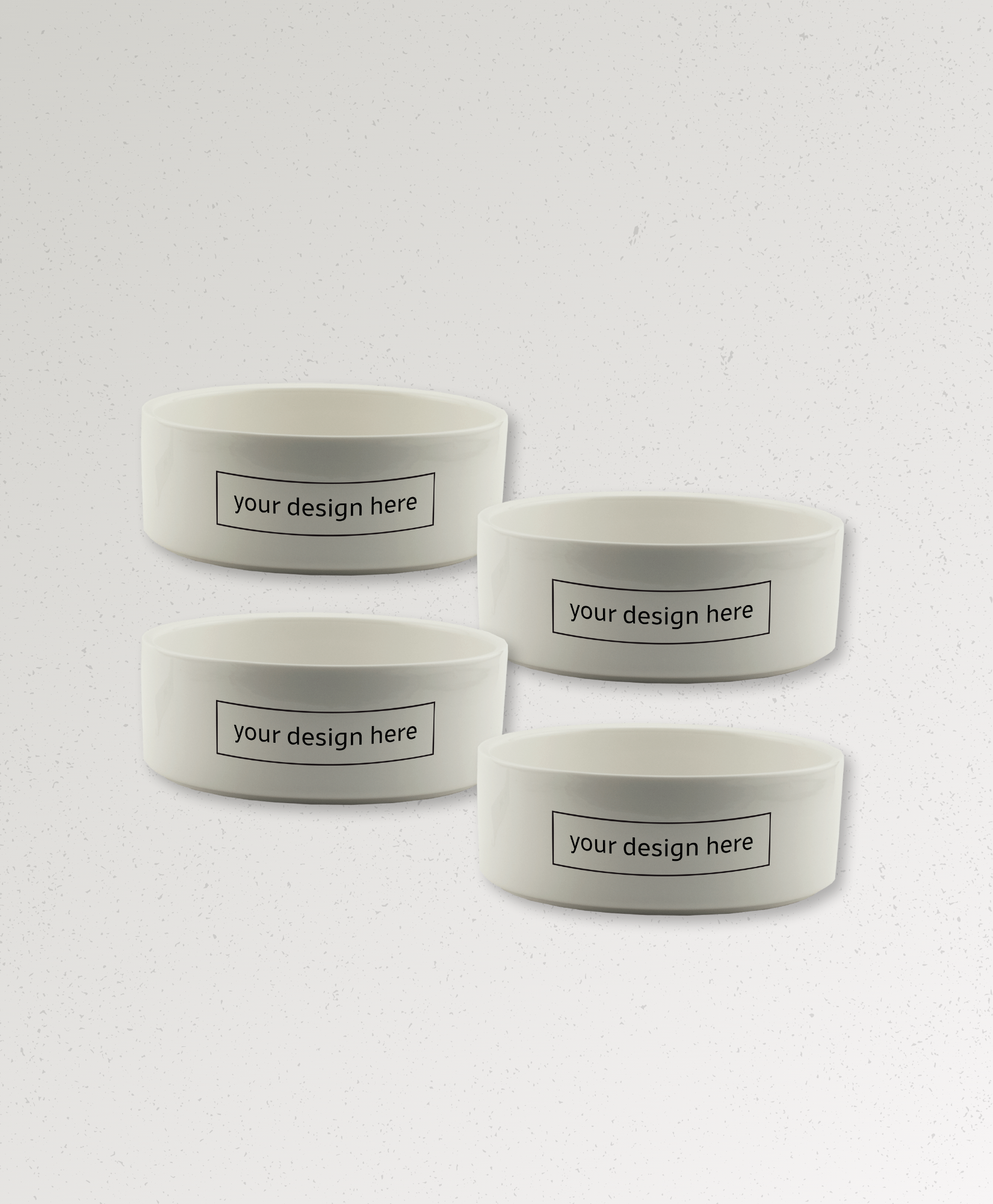 Custom 5" Ceramic Dog Bowl (SOLD INDIVIDUALLY)