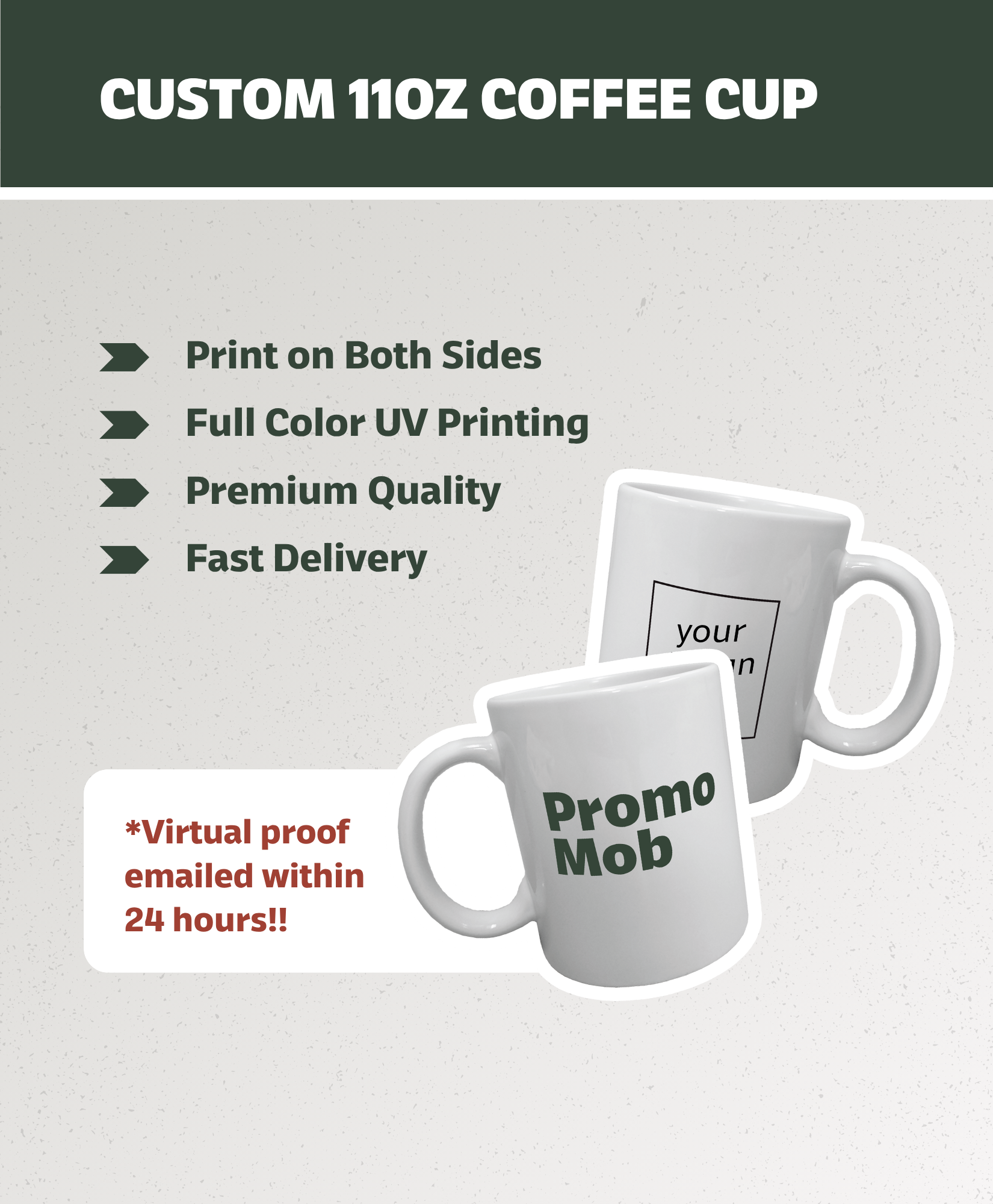 Custom 11oz Coffee Cups