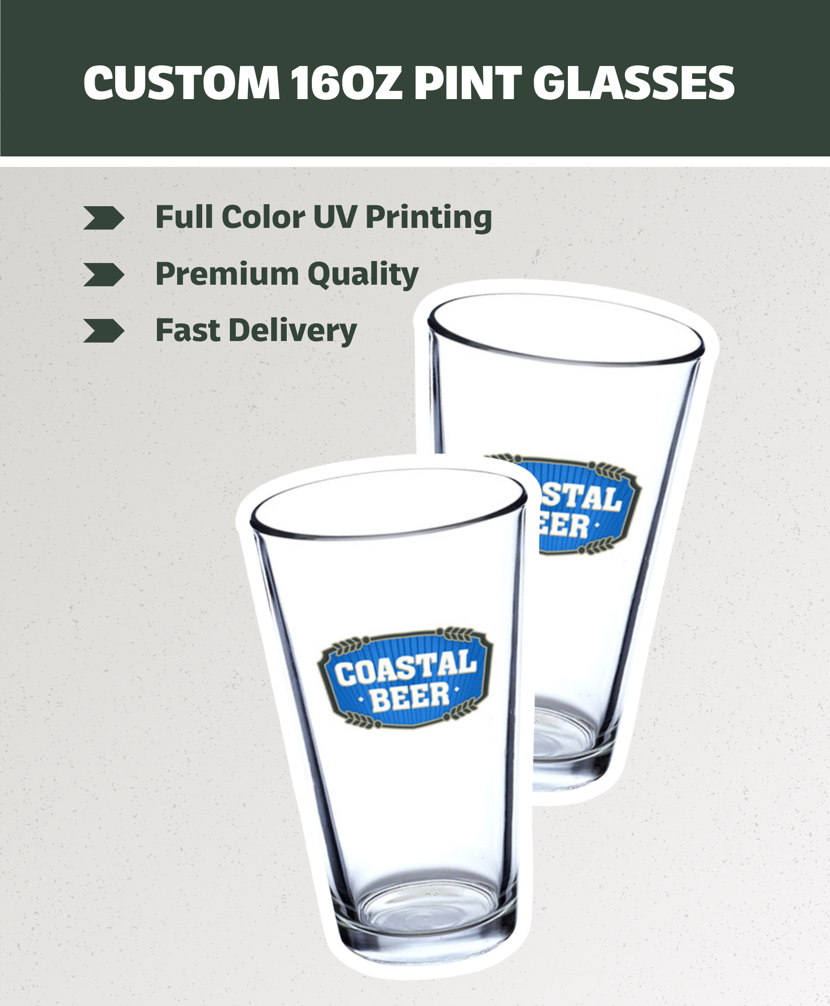 Custom 16 oz. Pint Glasses