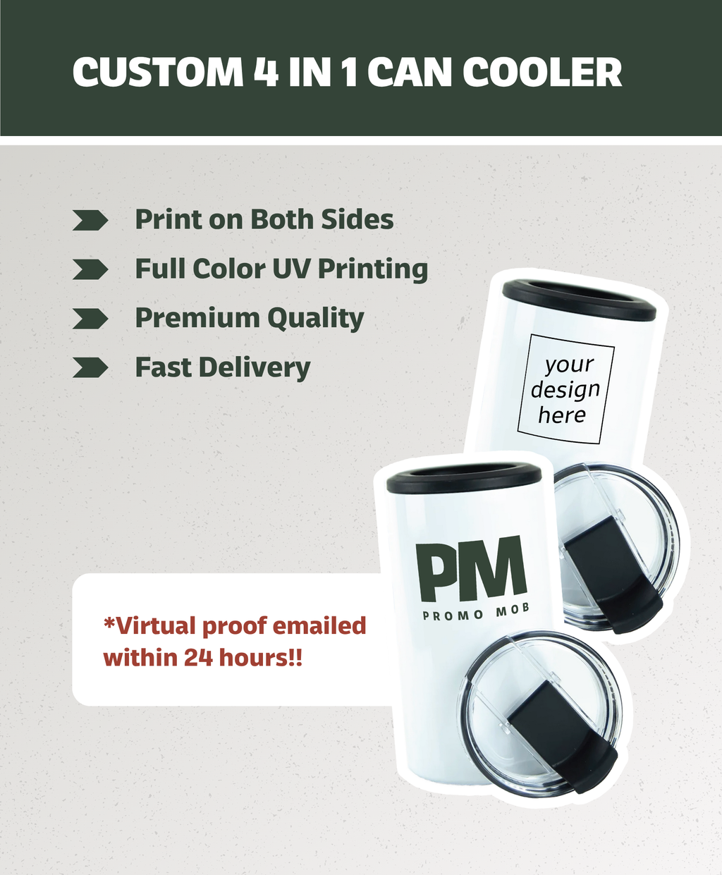 Custom 4-in-1 Can Cooler