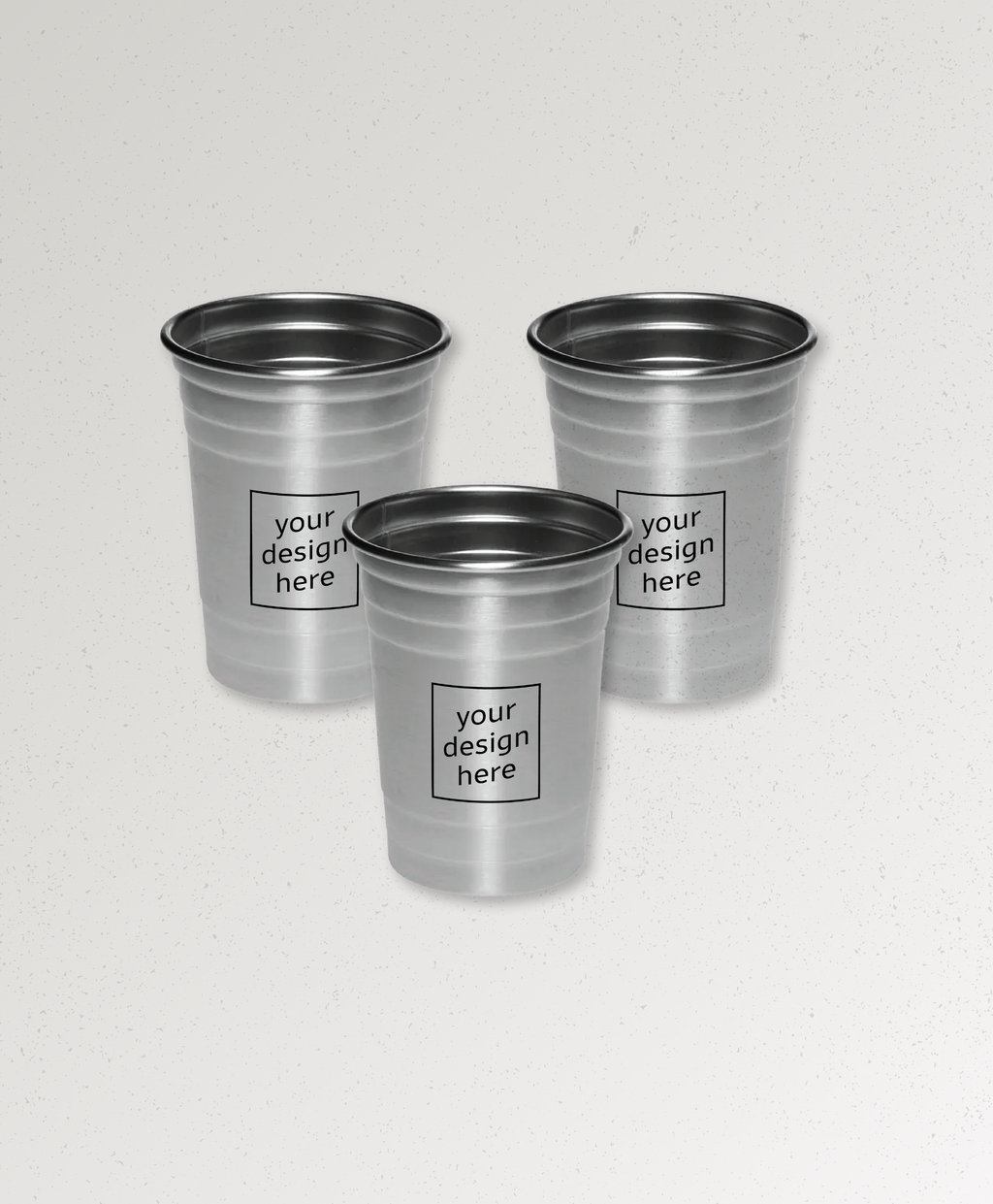 Custom 16 oz. Stainless Steel Beer Cups